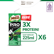 [Paket isi 6] Nestle MILO Protein Susu UHT 225ml