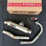 Knalpot Racing AM2 Best Performance tipe BULAT RATA  inlet 50 Cb Gl Megapro tiger