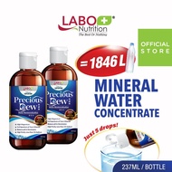 [2 Bottles] LABO Nutrition Precious Dew 100% Alkaline Mineral Concentrate Drinking Water Balance Ele