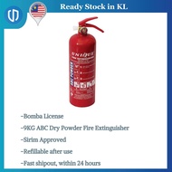 Bomba Cert 9KG ABC Powder Fire Extinguisher Fire Fighter Portable Multipurpose Fire Extinguisher