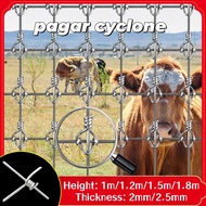 Pagar Cyclone Griplock 100meter 3/4/5/6Kaki Pagar Kambing Cyclone Fence Galvanised Pagar Cyclone Pag