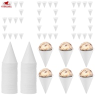 200 Pcs 4.5 oz Single Use Paper Cone Cup Stackable Cone Cup Easy to Clean Paper Conical Water Mug fo
