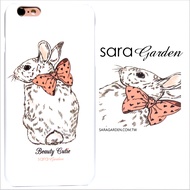 【Sara Garden】客製化 手機殼 蘋果 iPhone 6plus 6SPlus i6+ i6s+ 手繪 麻糬 緞帶 兔兔 保護殼 硬殼