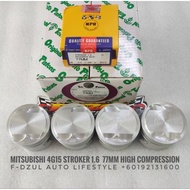 Toto Piston High Compression Mitsubishi 4G15 12V Stroker Waja 1.6 77MM