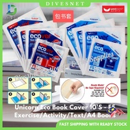 Unicorn Eco Book Cover 10'S (F5-Exercise/Activity/Text/A4) Pembalut Buku Latihan/Teks/Aktiviti/Nota 