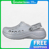 Crocs(ครอคส์) | รน Lineed Glitter Silver ของแบรนด Baya Platform รหสสนคา 210451-0ES
