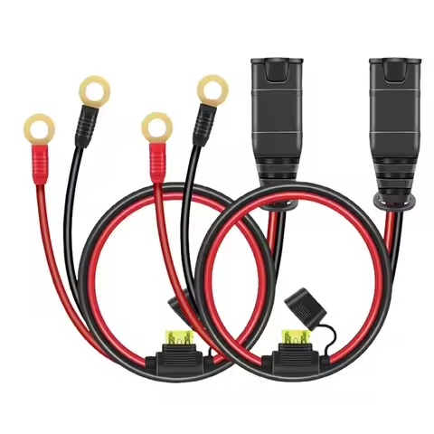 55CM 2PCS Wire Harness fit for NOCO GC008 X-Connect M10(10mm) XL Eyelet Terminal Batteries Charger C