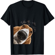 Funny Curious Dog Basset Hound Gift Unisex T-Shirt