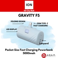 Adam Elements Foldable Powerbank 5000mah Gravity F5C PD20W Fast Charging USB C - 1 Year Warranty