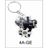 engine 4a-ge 4age Hachi-Roku 2d keychain
