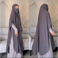 French Khimar jumbo long cringe airflow UK/125cm