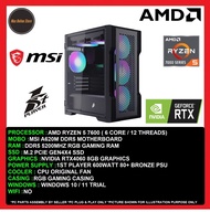 Gaming PC Desktop AMD Ryzen 5 7600/16GB/32GB/512GB SSD/1TB SSD/RTX4060 8GB/600W