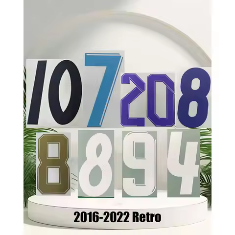 2016-2022 RdMad1d Retro Soccer Namesets Custom Name Number Printing DIY CUSTOMIZE Soccer Patch Badge