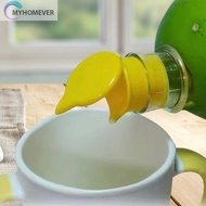 2Pcs Manual Lemon Juicer Hand Held Juicer Plastic Hand Juicer Pourer Citrus Squeezer for Lemon Orang