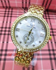 GROSIR JAM TANGAN FASHION WANITA CHRISTIAN ARDEN DIAMOND EMAS FCA015E