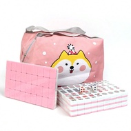 1 Set Of 4-Player Travel & Outdoor Party Board Game Set, Includes Adorable Illustrated Storage Bag A