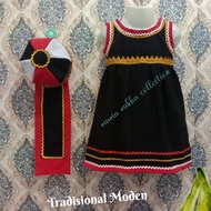 Dress Tradisional Moden Borneo Sarawak Bidayuh Dayak