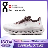 【100% Original 】On Running Cloud Tilt White Brown Unisex Low-top Running Shoes N0D3
