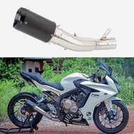 Brand newMotorcycle exhaust for honda CB650F modify C muffler 76MM connector CB650R CBR650R 2019-202