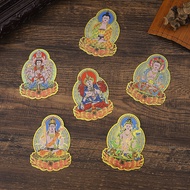 Eight Guardian Painted Stickers, Twelve Zodiac Guardian Deities, Zodiac Buddha Mobile Phone Stickers