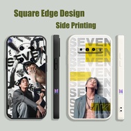 Casing For Samsung A52 A51 A21S A71 M10 M12 A52S A30S A50S BTS JUNGKOOK JK Seven UHM01 Phone Case Square Edge