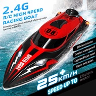 HJ808 Remote Control Speedboat 2.4G Competitive Water Toy Boat Lighting Speed 25KM High Speed Remote