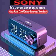 "Sony bluetooth speaker small bluetooth speaker speaker   speaker sound system Night light speaker subwoofer portable mini clock home alarm clock desktop audio "