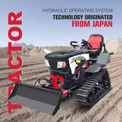 Ce Euro5 Farm 25hp 35hp 50hp 80hp Agricultural Crawler Tractors for Sale Optional Front Excavator Ar