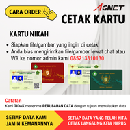 Kartu Nikah Barcode Murah (Suami Istri) File Resmi