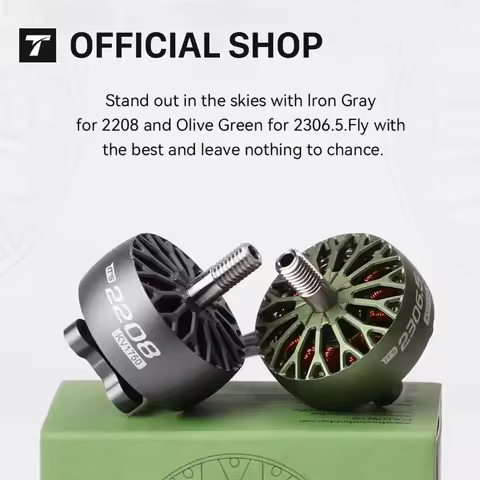 T-MOTOR T-HOBBY ITS 2306.5 / ITS 2208 Brushless Motor FPV Drone Motors KV1750 6S Voltage For Freesty