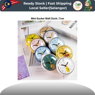 Mini Sucker Wall Clock 7cm (Battery  AAA)