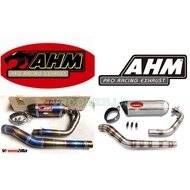 AHM RACING M3 OPEN EXHAUST TITANIUM 32mm / 35mm Y15ZR LC135 RS150 Y16ZR R15 LC135 Y16 RS150 SRL115 F