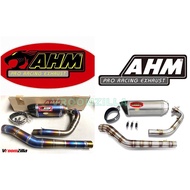 AHM RACING M3 OPEN EXHAUST TITANIUM 32mm / 35mm Y15ZR LC135 RS150 Y16ZR R15 LC135 Y16 RS150 SRL115 FI SUZUKI SYM VF3i