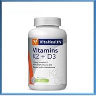 Vitahealth Vitamins K2 + D3 90'S