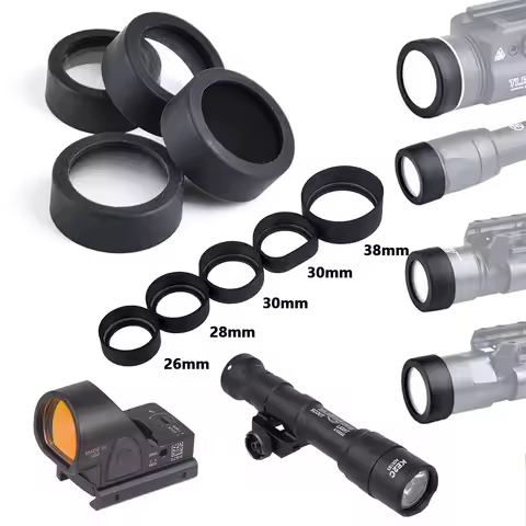 Tactical Red Dot Sight Rubber Lens Cover Cap Protector For SureFire M300 M600 X300 X400 Light SR Red