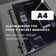 A4 | Album Binder for Your Concert Memories | Binder Sleeve with Background | Concert Ticket Album