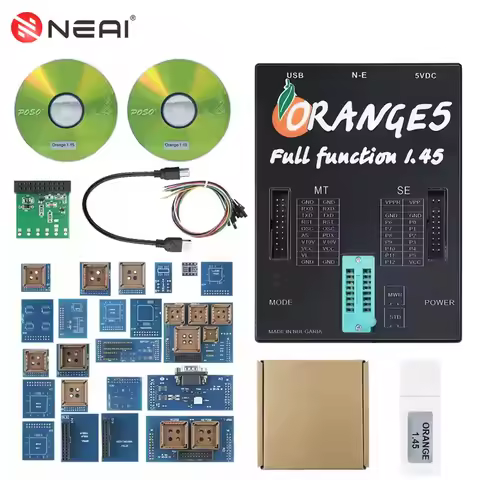 Orange5 ECU Programmer V1.34 V1.38 Universal Dongle ECU Programming Device V1.42 V1.45 Full Adapters