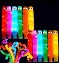 Mainan Pop Tube LED Viral / Mainan Anak Light Up Pop