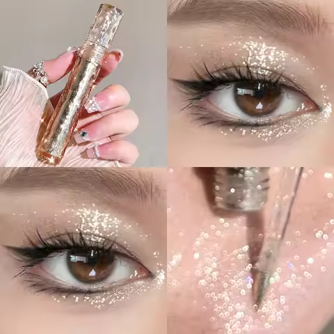 Flowing light, sparkling liquid eye shadow, pearlescent, broken diamond, high-light lying silkworm m
