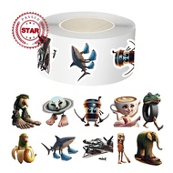 Italian Brainrot Tung Tung Tung Sahur Roll Funny Handsome Decoration Men Women Stickers U7d6