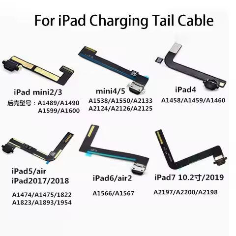 1PC For IPad2 3 4 5 6 Mini 1 2 3 4 Pro9.7 10.5 12.9 First And Second Generation Ports USB Charging P
