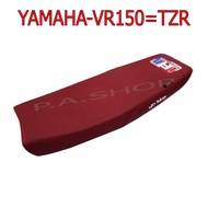 NEW HOT  เบาะแต่ง เบาะปาด เบาะสนาม เบาะรถมอเตอร์ไซด์สำหรับ YAMAHA-VR150เก่า=VRR=TZR=TZRR  สีแดง หัวต