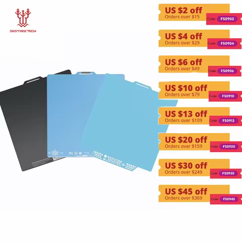 BIGTREETECH Panda Build Plate CryoGrip Sheet Spring Steel CryoGrip Pro Cool Plate For Bambu Lab P1 X