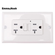GFCI Outlet 20A, GFI Electrical Receptacle with LED Indicator, 20A Tamper-Resistant Ground Fault Cir
