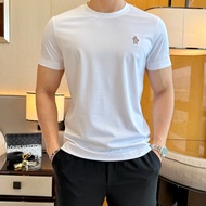 Moncler/Moncler 2026 Round Neck Short-Sleeved T-Shirt Couple Style Men Style Official Website Simult