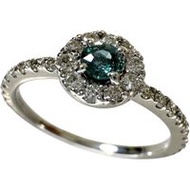 Size 11, 0.135ct Alexandrite and 0.32ct Diamond Ring, Pt950 Platinum, 2.8g, Women's