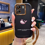 Case For Xiaomi Redmi 13C Phone Whale Butterfly Silicone Shockproof Strap