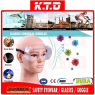 PROGUARD SAFETY GOGGLE EYEWEAR CLASSIX CHEMICAL EYE PROTECTION for LAB CHEMICAL WORKPLACE / Spek Cer