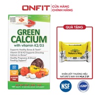 Calcium Supplement D3 K2 Olympian Labs Green Calcium (100 Tablets) Organic Calcium Supplement | ONFI