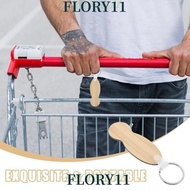 FLORY11 Cart Key Key Chain, Mini Wooden Shopping Cart Token,  Portable Removable Trolley Removers Ca